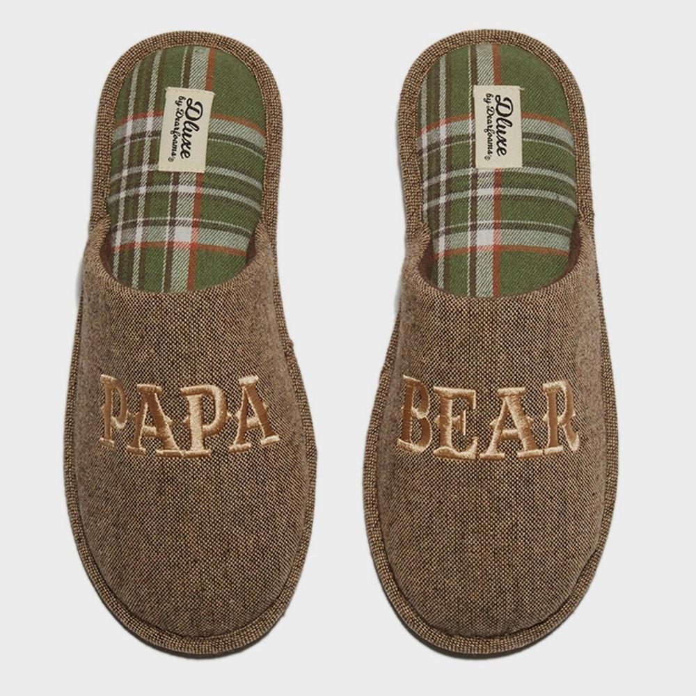 Dluxe by DearFOams Men's Father's Day Papa Bear Slippers - M9/10 - Bellso